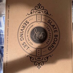 Slate Heart Board Serving Set - charcuterie board Valentine's Day, anniversary